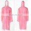 adult portable long size hooded clear reusable raincoat clear pvc raincoat