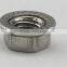 Stainless steel Hexagon nuts with flange DIN6923