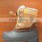 CS-18 Suede Leather Kids Snow Boots In coffee Color Keep Warm In Winter