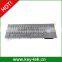 Metal panel mount PC backlight keyboard with transparent chameleon backlight