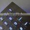 12 keys metal keypad entry with rear panel mounting