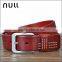 Fashion design your own logo custom men genuine leather belt
