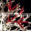 white, red, black resin restaurant lights
