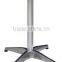 Cheap crossing bottom durable aluminum table base F2H5