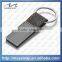 custom blank promotion metal zinc alloy real brown genuine leather keychain