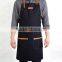 Custom high quality selvedge denim apron with leather                        
                                                Quality Choice