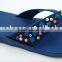 2016 Fashion style Women Flat Heel Outdoor Slippers Jewel Sandals
