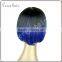 premium Japanese synthetic wig ombre blue short bob wig synthetic lace front wig for party nobel