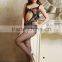 Sexy Fishnet Crotchless Open Crotch Body Suit Bodystocking Sexy Black Lingerie