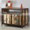 INDIAN IRON BASE RECYCLE WOOD TV CABINET, FOR HOME FURNITURE