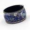 Wholesales fashion crystal bracelet custom bracelet leather bracelets