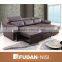 Japanese style 2 seater black leather sofa bed