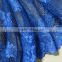 Fashion royal blue european lace fabric water soluble lace fabric guipure lace fabric new sample