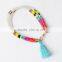 Most hot selling eleagnt handmade colorful seed bead thread stretch bracelet