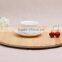 Round wood tea and coffee serving tray