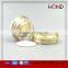wholesale 10g 15g 30g 50g oblique tapered gold acrylic cosmetic jar; plastic cosmetic for skin care