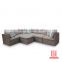 Classic style L shape outdoor rattan sofa with waterproof cushion