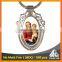 Best selling catholic/christian/royals printing decorative metal keychain maker