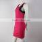 OEM fashion contrast color mesh arm mini womens clothing dresses