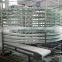Motorized plastic modular belt spiral conveyor/powered screw conveyor