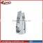 Glass shower enclosure door stabilizer bar glass hanger clamp