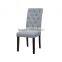 Purple velvet restaurant simple design metal dining chair YA70163