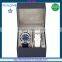 FS FLOWER - Fashion Men Watch Set 2 Band Silicone Pu Leather Strap With Watch Tool And Box