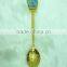 2015 Promotion Gift Gold Spoon/russian Souvenir Metal Spoon