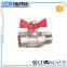 ART.1001 Manufacturer wholesale 1/2" 3/4" 1" manual operated forged brass ball valve for water oil gas air price made in china
