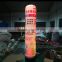 3m LED lighting Inflatable pillar with custom digital printing with rotatable base blower LED inflatable tube with rotate blower