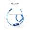 Crystal Clear Shiny Earphone With Led Line