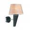 Factory price hot sale the lighting book ferrara bronze contemporary wall light complete with fabric shade hotel style