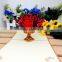 fairy rose vase 3d pop up invitation greeting cards