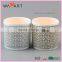 Decal Printing White Ceramic Wine Bottle Candle Holder Insert