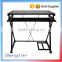 Modern black screen tempered glass computer desk big lots computer desk