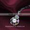 New Design Fashion Colorful Rhinestone Real Freshwater Cultured Pearl Pendant