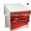 Red plastic box for put office file with plastic production