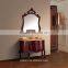 Solid wood carcase material and rubber wood classic style bathroom furniture WTS211