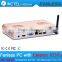 Fanless alluminum mini pcs with Intel Celeron C1037U 1.8GHz directx11 COM 2G RAM 160G HDD
