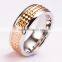 316L stainless steel ring jewelry wholesale with Flash colloidal particles inlay