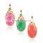 18K gold plated Green Opal marquise necklace pendant for women Valentine's Day Gift