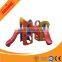 Children indoor plastic playhouse with slide for kids fun