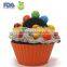 Confetti Colors Silicone Baking Cups - Set of 12 Reusable Muffin/Cupcake Liners in Festive Colors