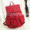 Fashion Woman Bags Pu Leather Waterproof School Bag for Outdoor Backpack Custom Bag