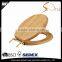 Wooden hot sell solid oak designer toilet seat