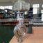 tungsten carbide metal sealing three eccentric butterfly valve with electric actuator