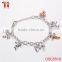 Stainless steel bracelet for girls, exquisite bracelet with adjustable end, fine chain stainless steel jewelry gift