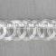 good sale circle pattern silk white polyester embroidery lace for clothing