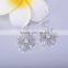 Wholesale stainless steel hoop earrings snowflake earring