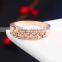 Free shipping silver plated clear crystal 1gram gold rings 2016